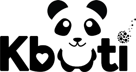Kbuti panda with heart and dandelion
