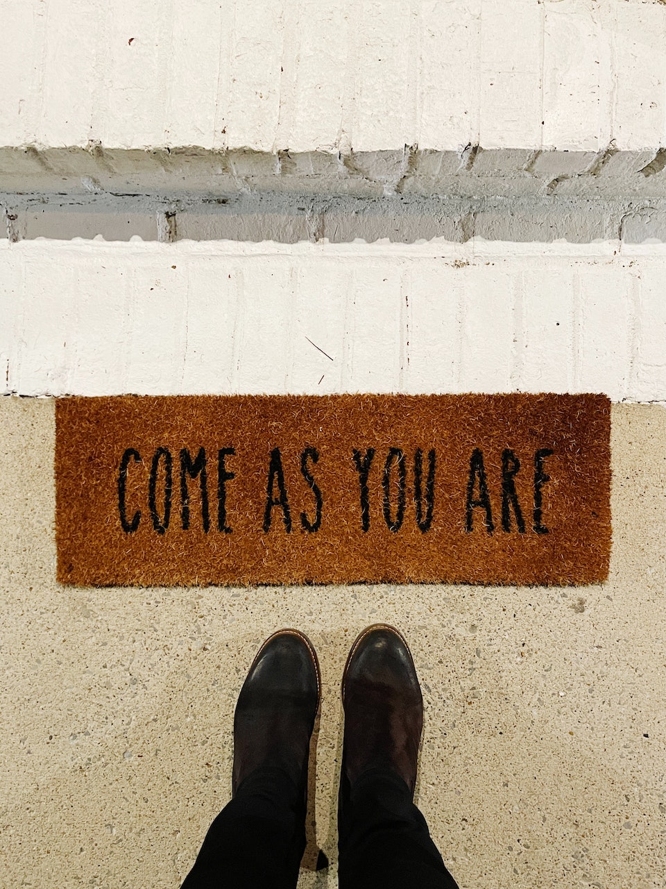 Come as you are door mat